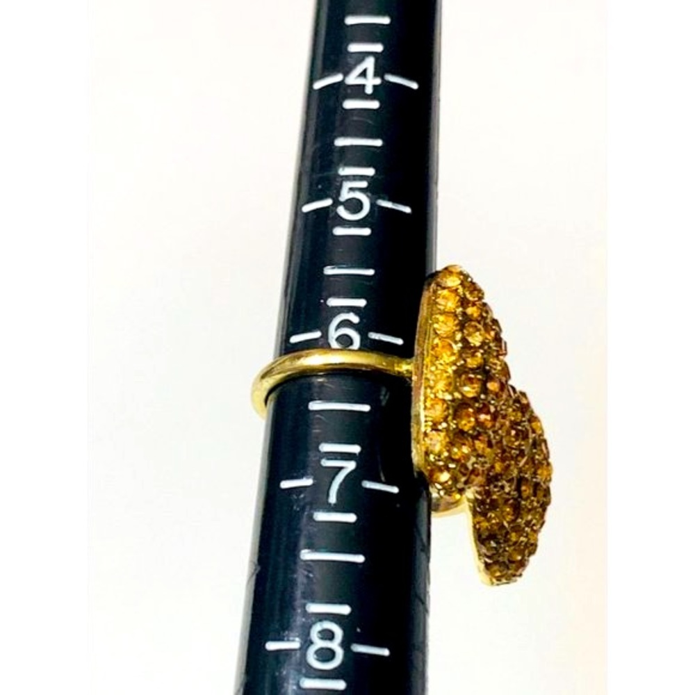 Rhinestone Bow Ring - image 7